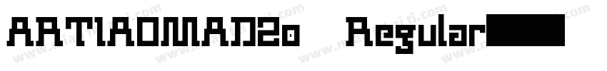 ARTIAOMADZ0 Regular字体转换